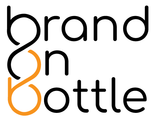 Brand on bottles